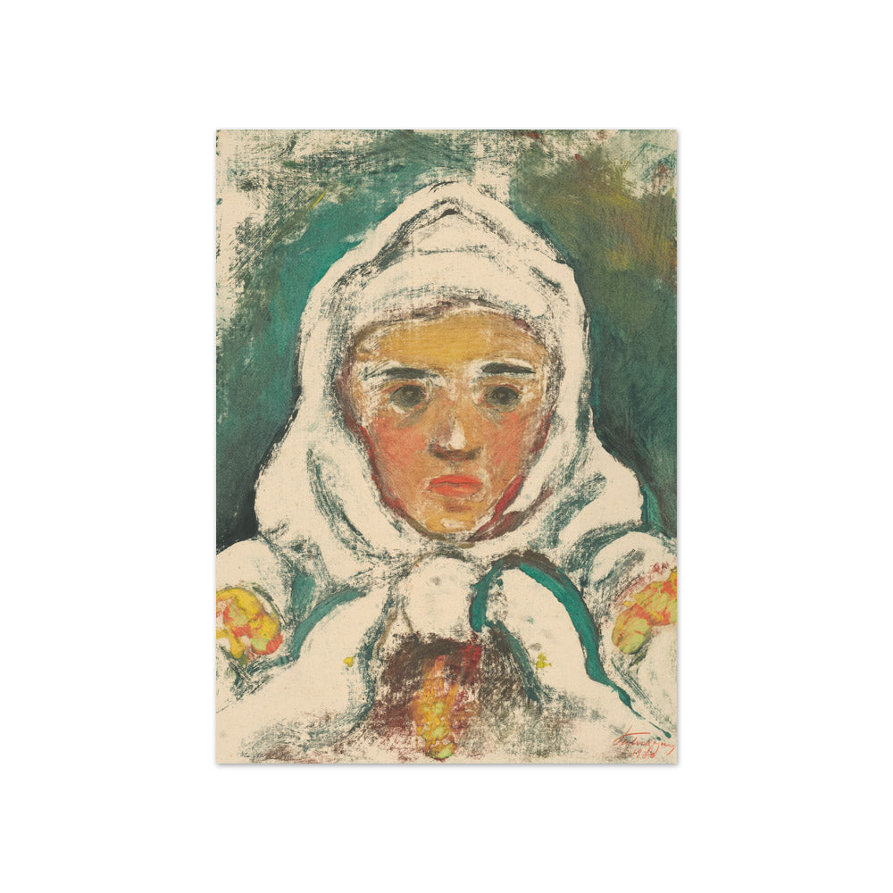 Zoltán Palugyay - The Woman in the White Scarf - Compact / Full Bleed / No Frame