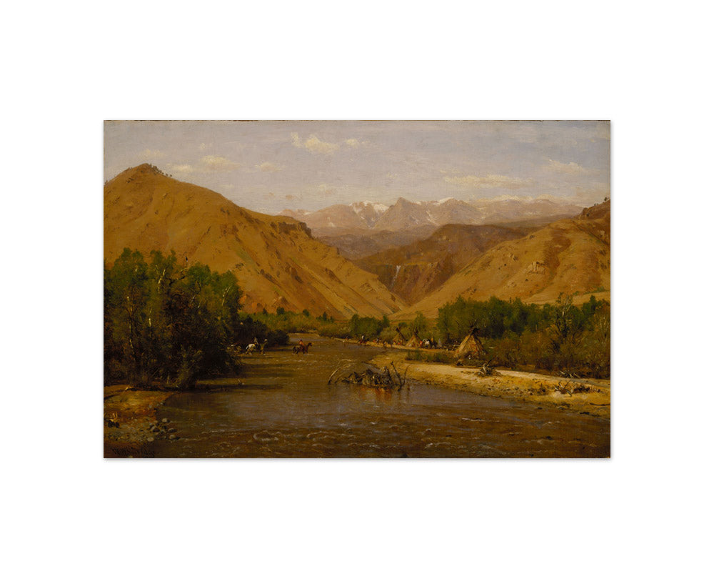 Worthington Whittredge - Indian Encampment - Compact / Full Bleed / No Frame