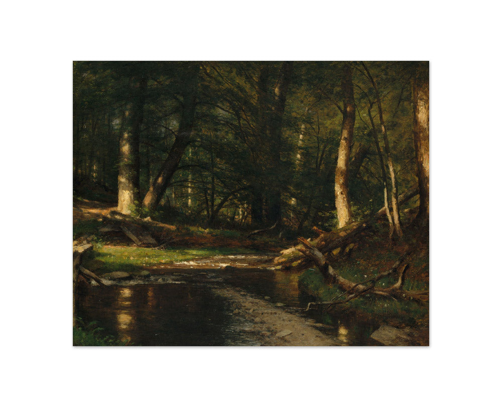 Worthington Whittredge - The Brook in the Woods - Compact / Full Bleed / No Frame