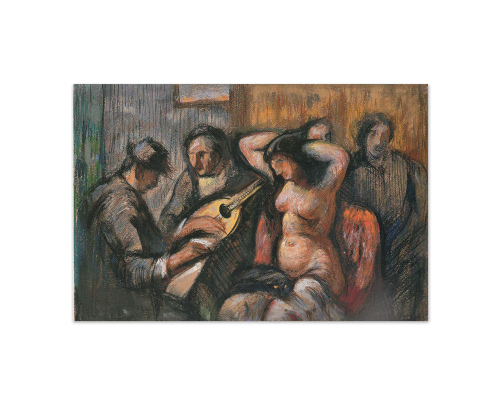 Nakamura Tsune - Musicians and Female Nude - Compact / Full Bleed / No Frame