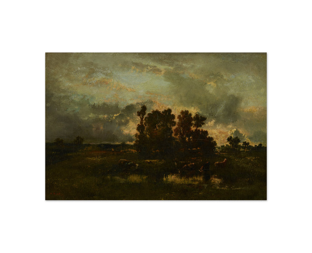 Narcisse-Virgile Diaz de la Peña - Wet Pasture - Compact / Full Bleed / No Frame