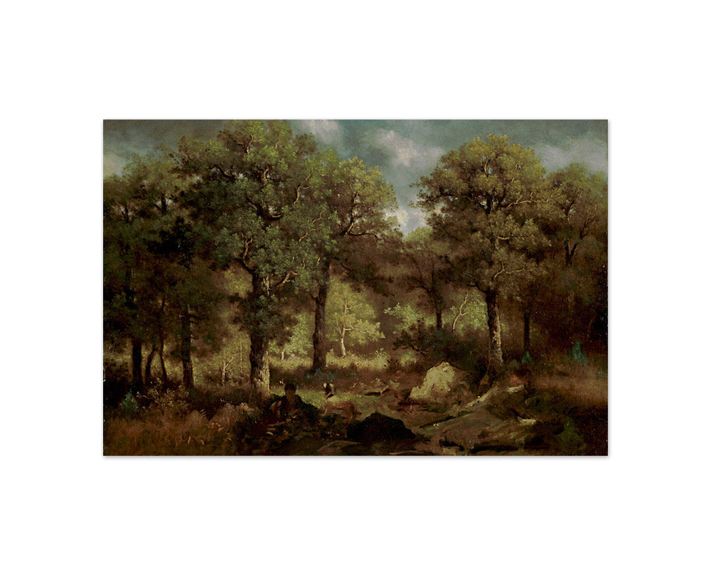 Narcisse Virgile Diaz de la Peña - Forest Interior at Fontainebleau - Compact / Full Bleed / No Frame