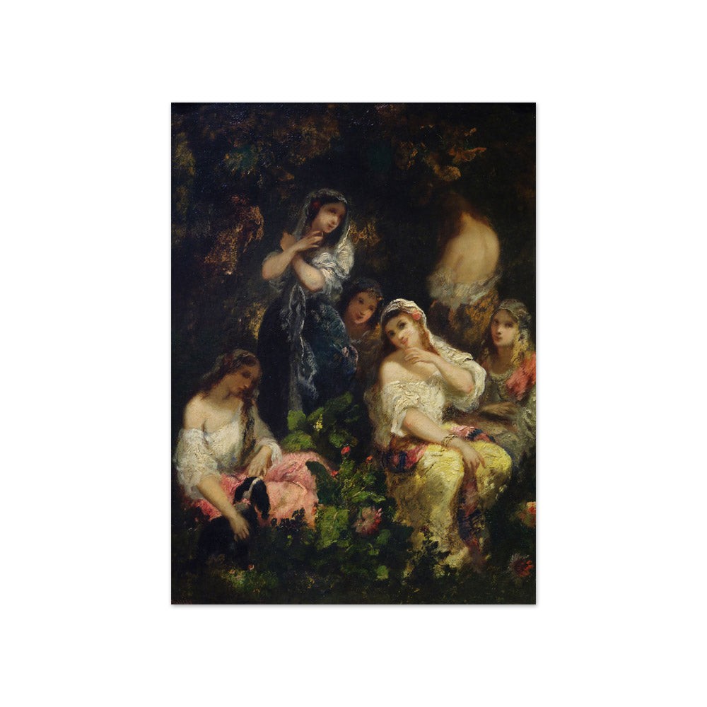 Narcisse Diaz de la Peña - Foolish Girls - Compact / Full Bleed / No Frame