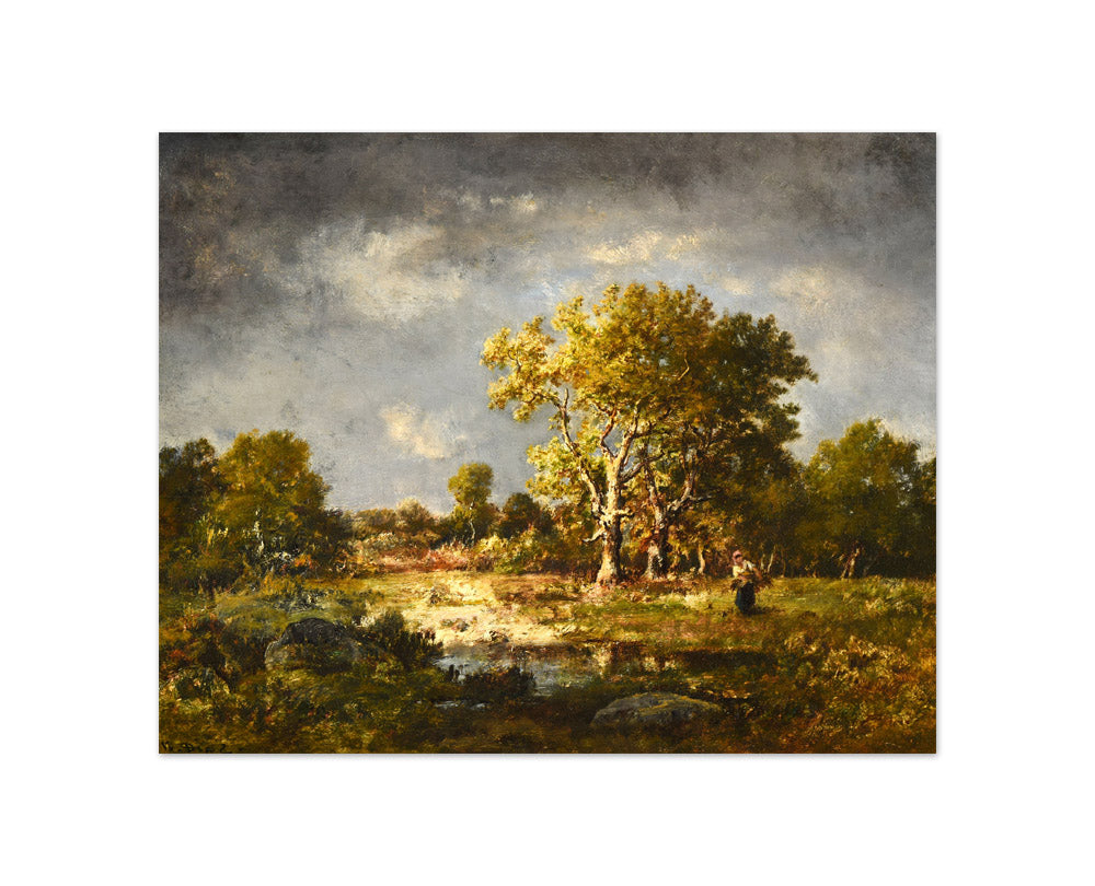 Narcisse-Virgile Díaz de la Peña - A Clearing - Compact / Full Bleed / No Frame