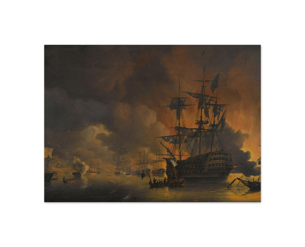Nicolaas Baur - The Bombardment of Algiers - Compact / Full Bleed / No Frame