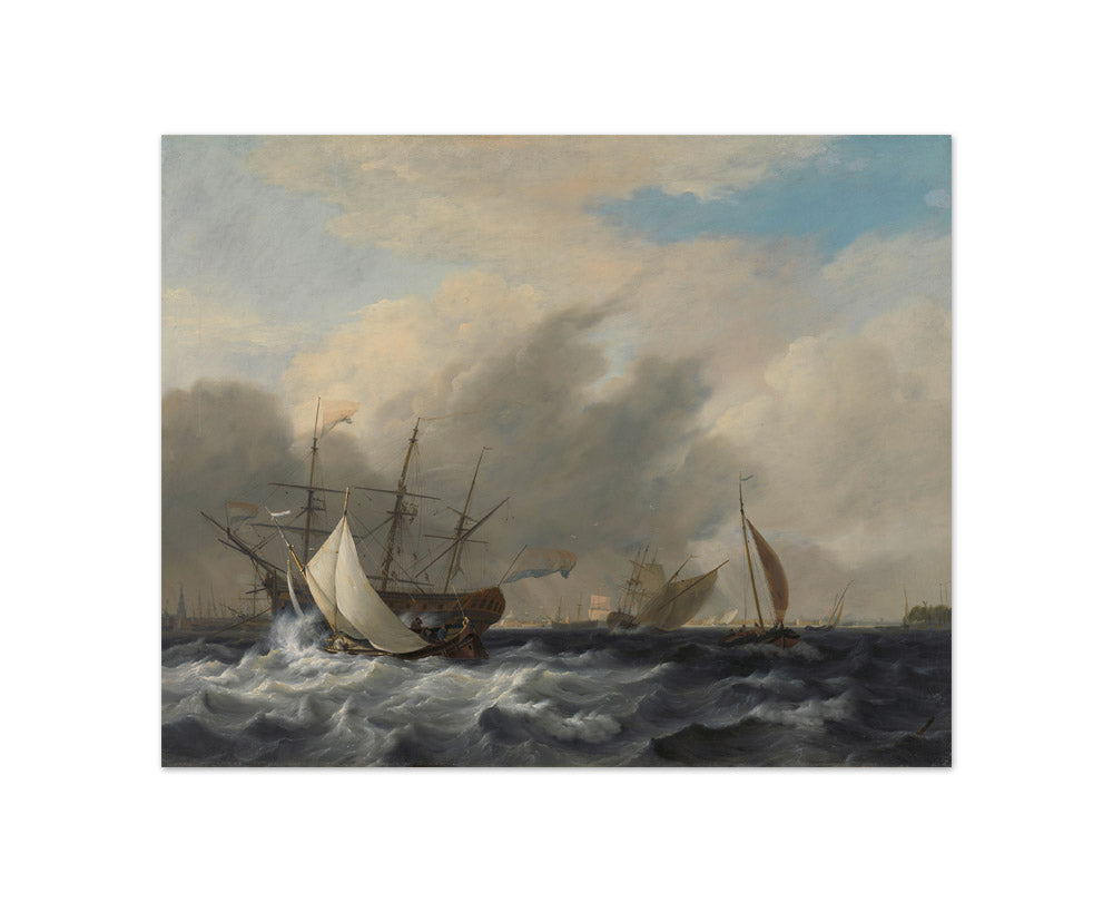 Nicolaas Baur - Ship at Sea - Compact / Full Bleed / No Frame