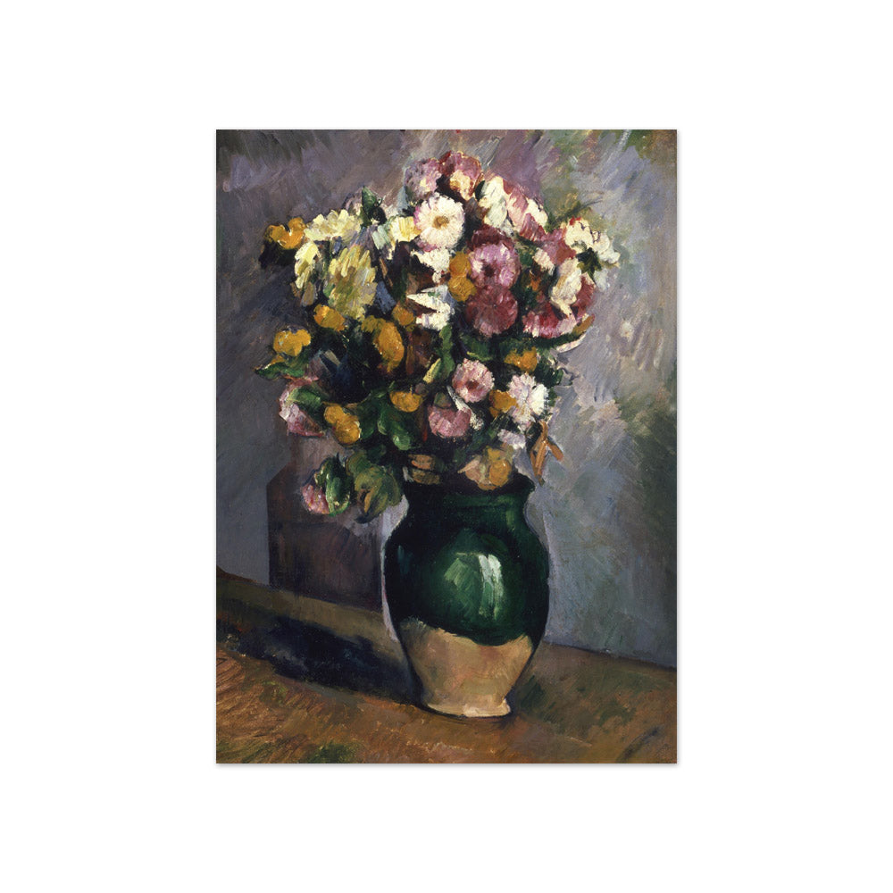 Paul Cézanne - Still Life with Flowers in an Olive Jar - Compact / Full Bleed / No Frame