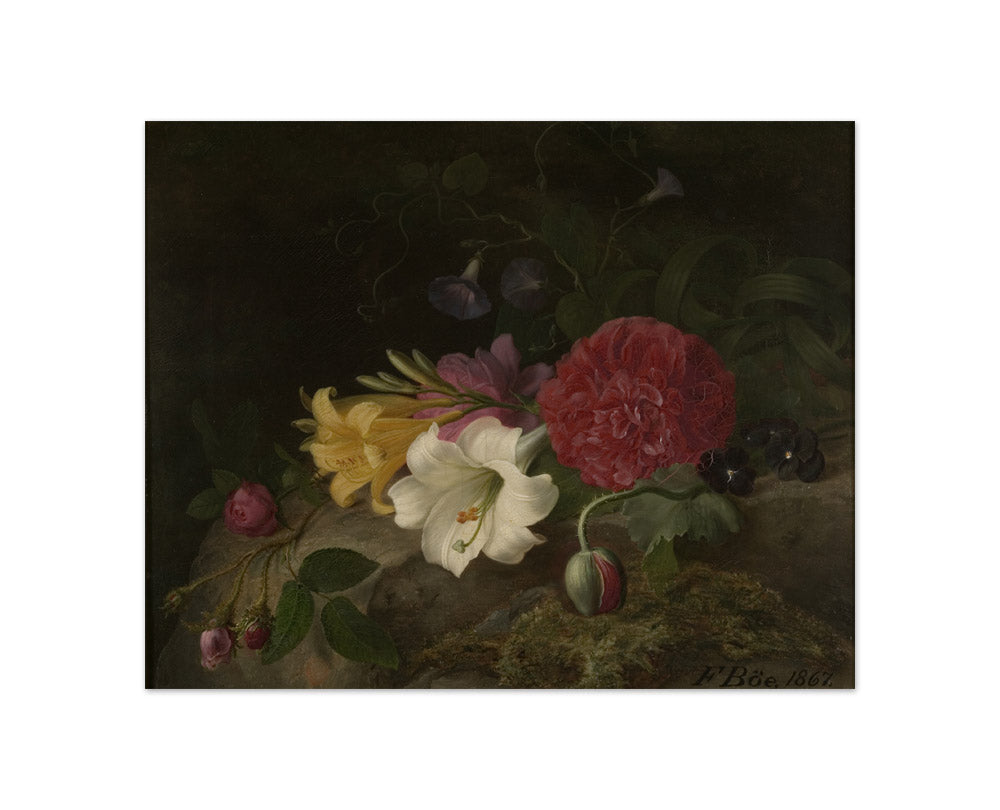 Frants Diderik Böe - Still Life with Flowers - Compact / Full Bleed / No Frame