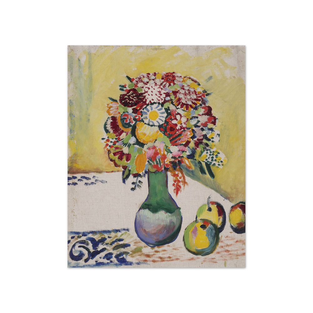 August Macke - Still Life with Flowers and Three Apples - Compact / Full Bleed / No Frame
