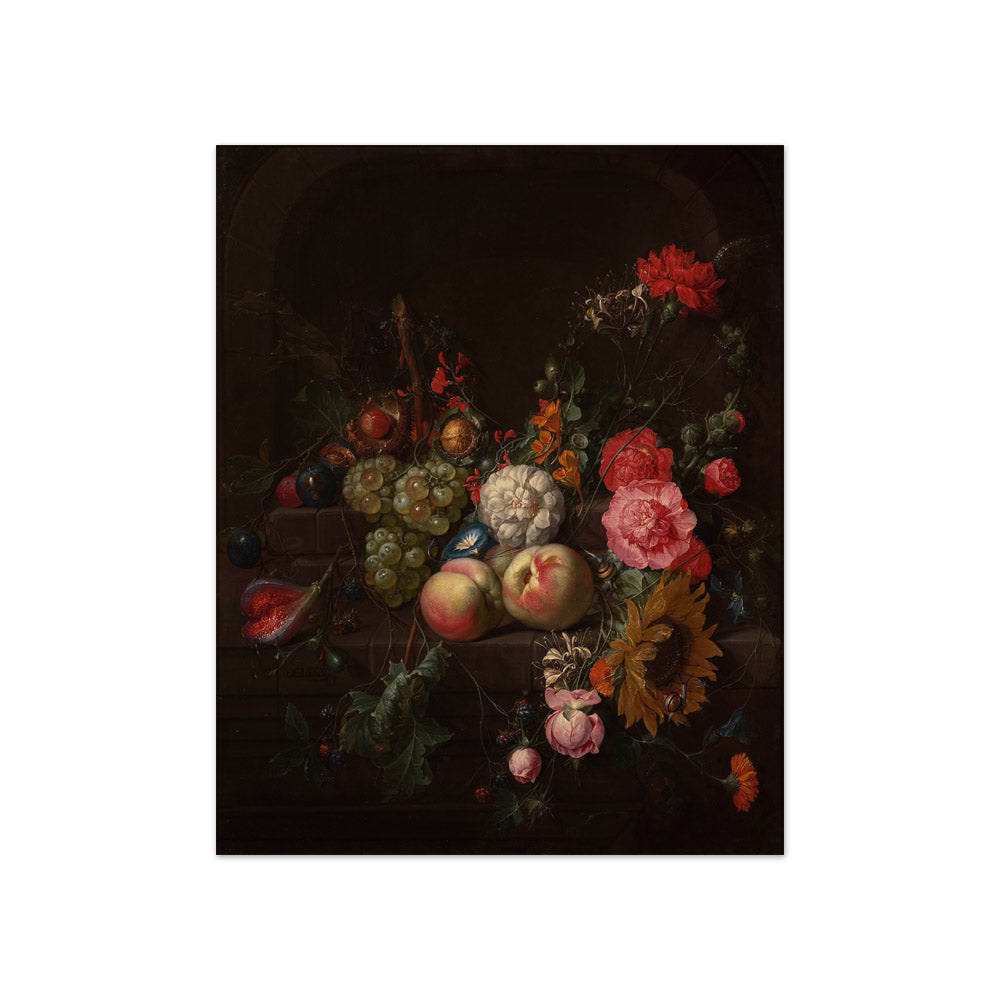 Cornelis de Heem - Still Life with Flowers and Fruit - Compact / Full Bleed / No Frame