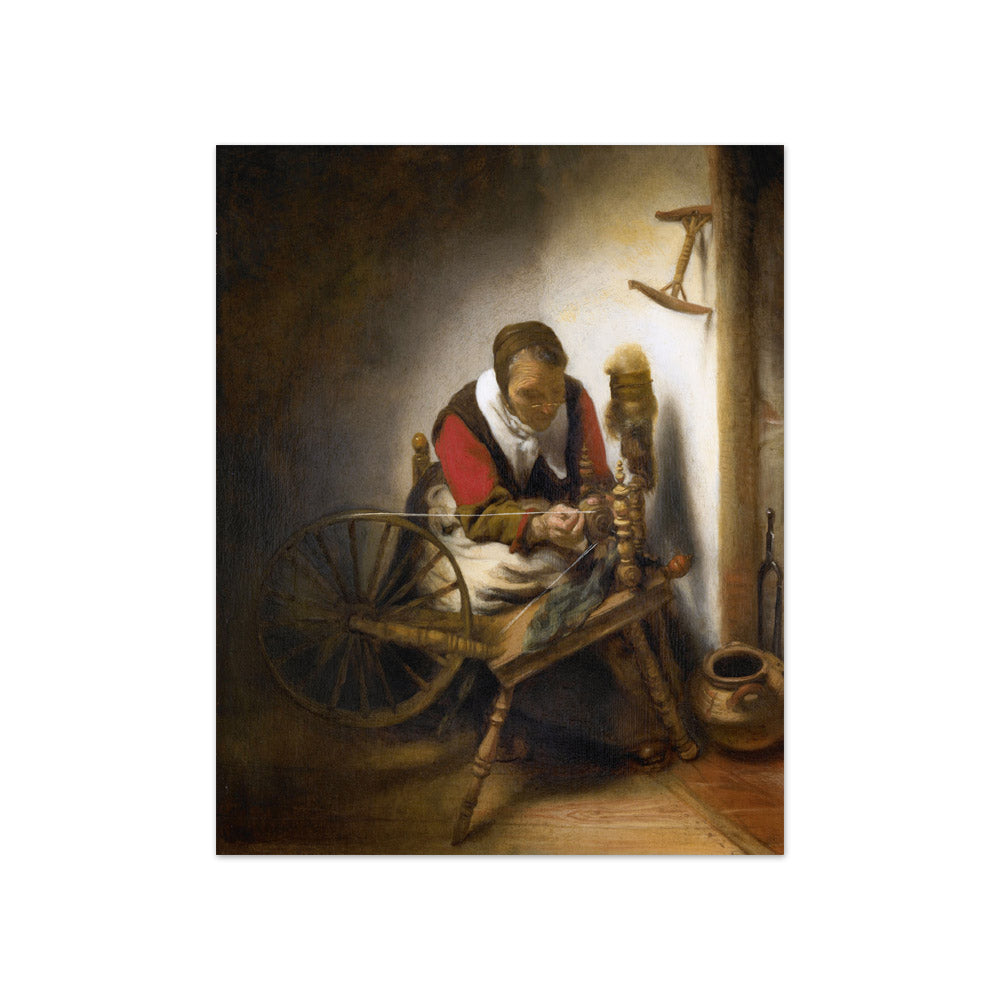 Nicolaes Maes - The Spinner - Compact / Full Bleed / No Frame