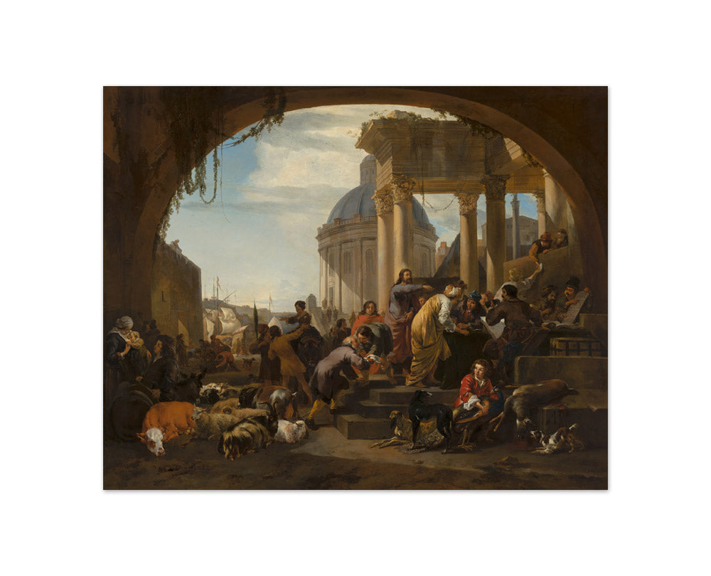 Nicolaes Pietersz Berchem - The Calling of St. Matthew - Compact / Full Bleed / No Frame