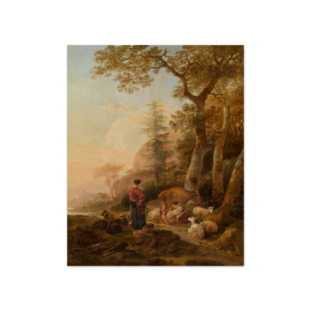 Nicolaes Pietersz Berchem - Italian Landscape - Compact / Full Bleed / No Frame