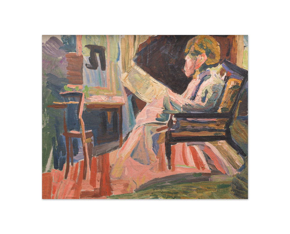Niels Larsen Stevns - Reading Woman - Compact / Full Bleed / No Frame