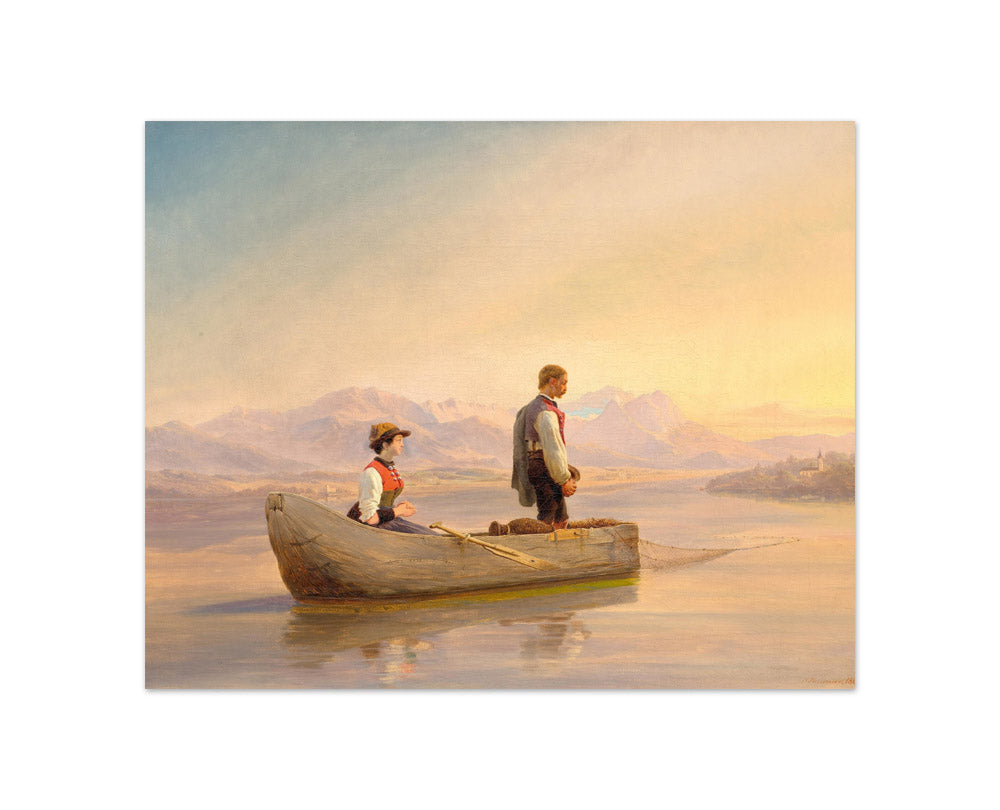Niels Simonsen - Fishing at Sunset - Compact / Full Bleed / No Frame