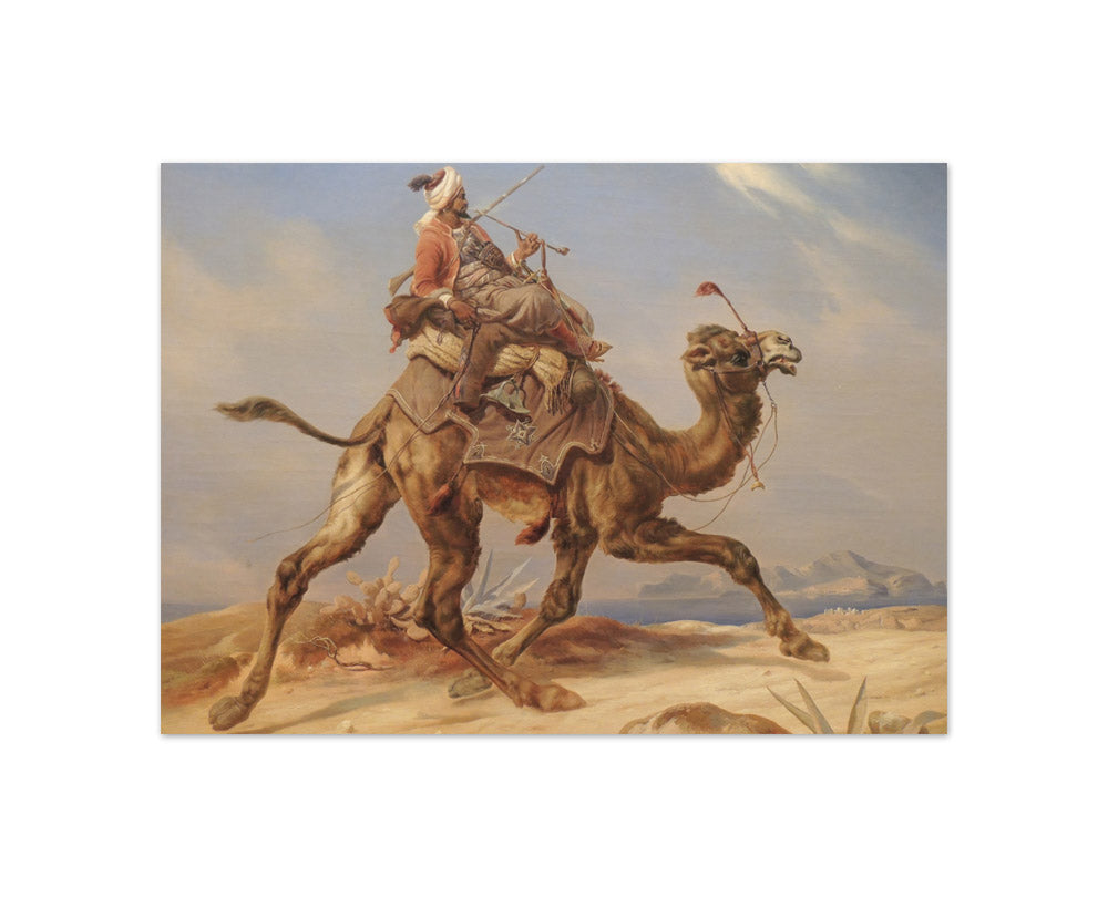 Niels Simonsen - An Arab Courier Riding a Dromedary - Compact / Full Bleed / No Frame