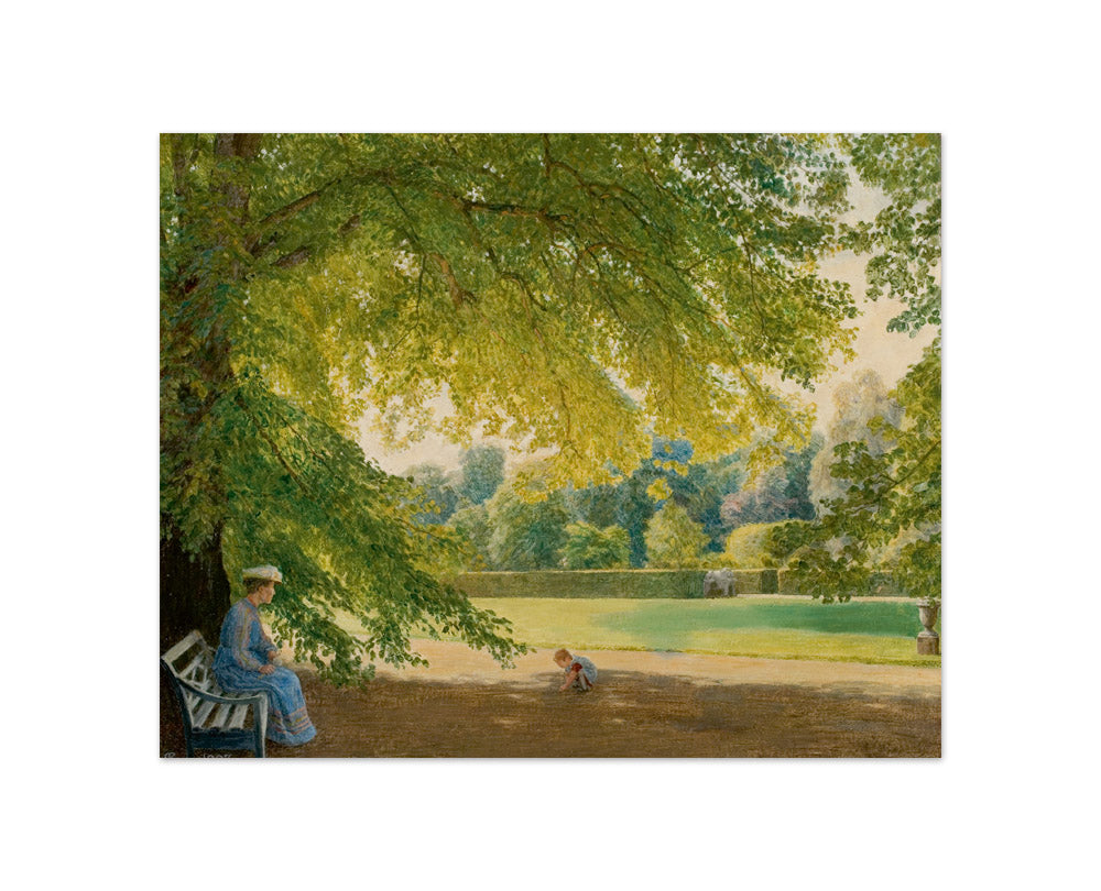 Niels Skovgaard - Under the Lime Trees in Nysø Garden - Compact / Full Bleed / No Frame