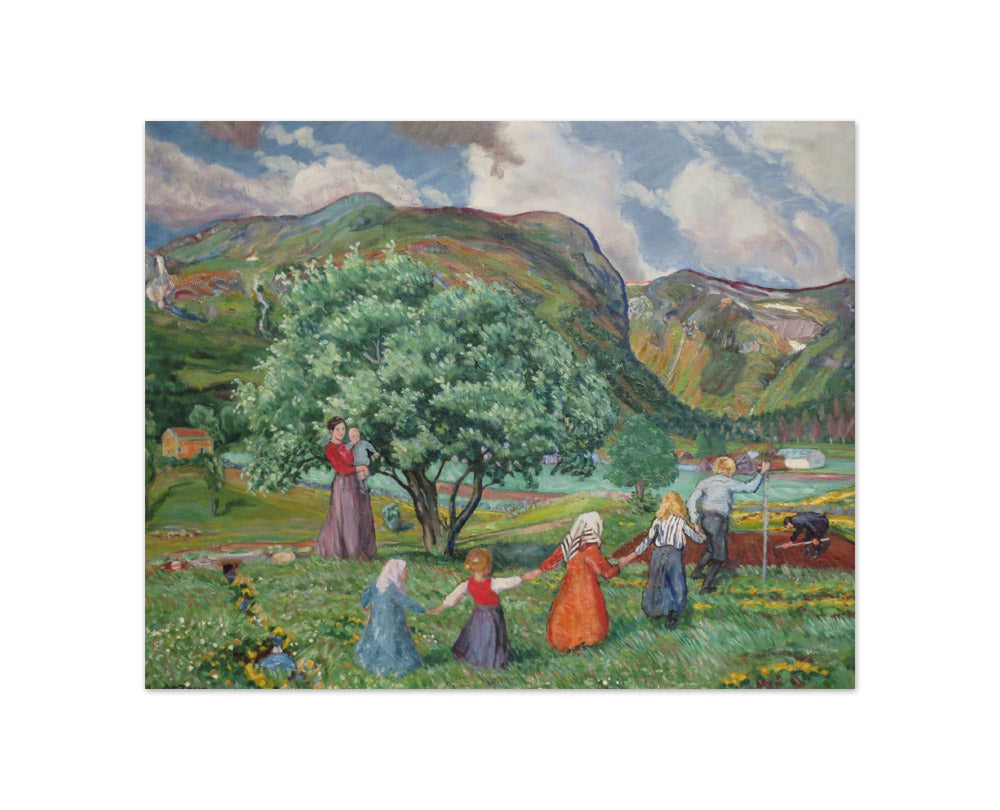 Nikolai Astrup - Summer and Playing Children - Compact / Full Bleed / No Frame
