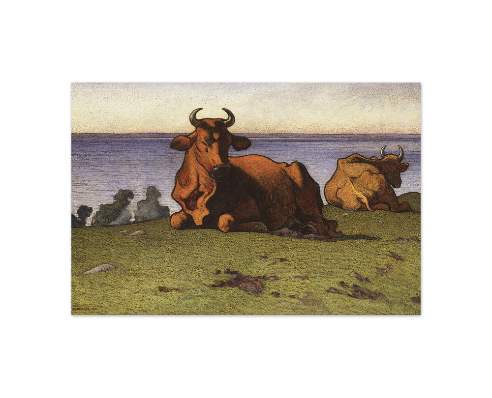 Nils Kreuger - Resting Cows - Compact / Full Bleed / No Frame