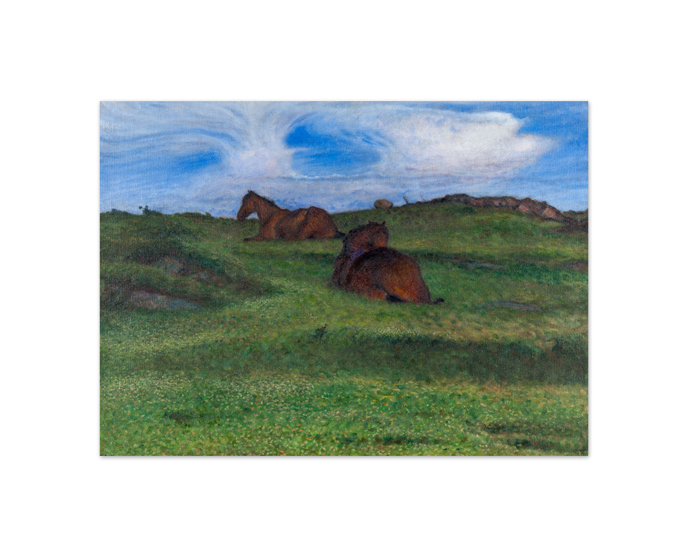 Nils Kreuger - Horses Resting - Compact / Full Bleed / No Frame