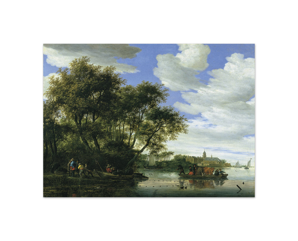 Salomon van Ruysdael - Ferry Boat - Compact / Full Bleed / No Frame