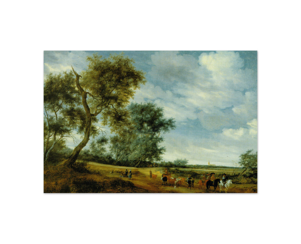 Salomon van Ruysdael - The Herdsmen - Compact / Full Bleed / No Frame