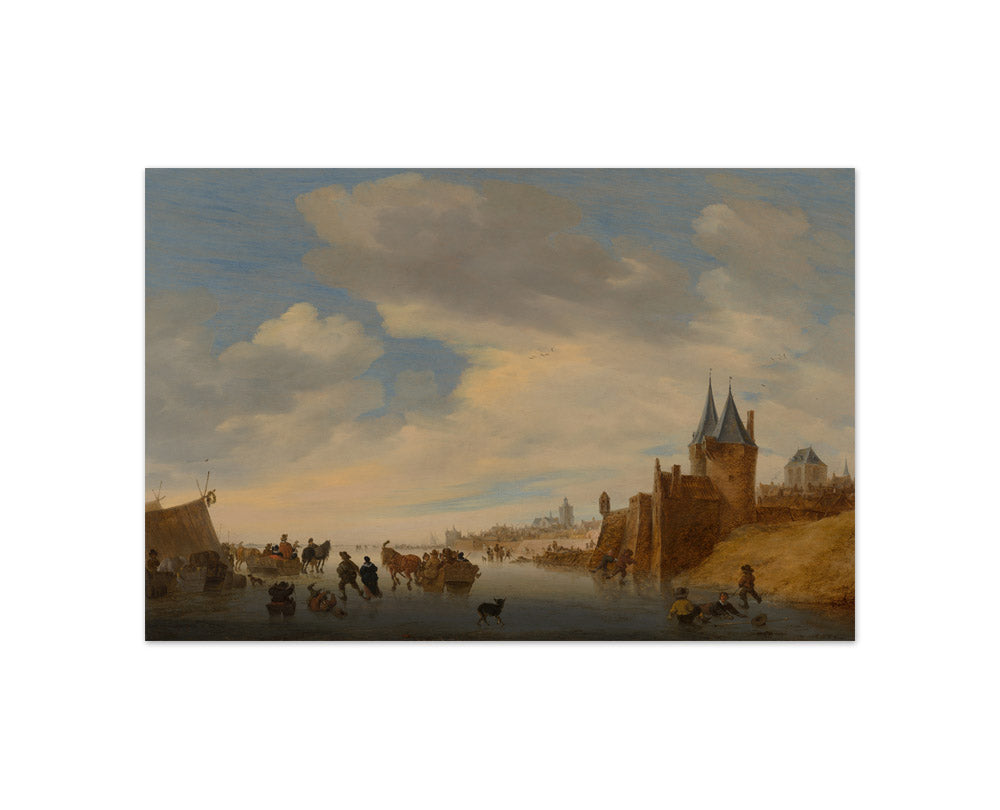 Salomon van Ruysdael - Winter Landscape at Arnhem - Compact / Full Bleed / No Frame
