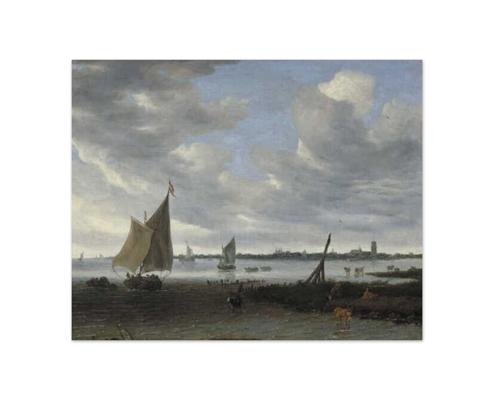 Salomon van Ruysdael - View of Dordrecht - Compact / Full Bleed / No Frame