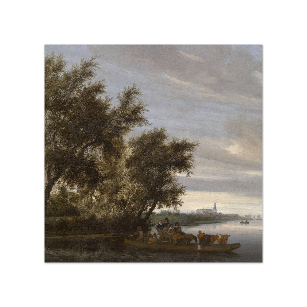 Salomon van Ruysdael - Ferryboat - Compact / Full Bleed / No Frame