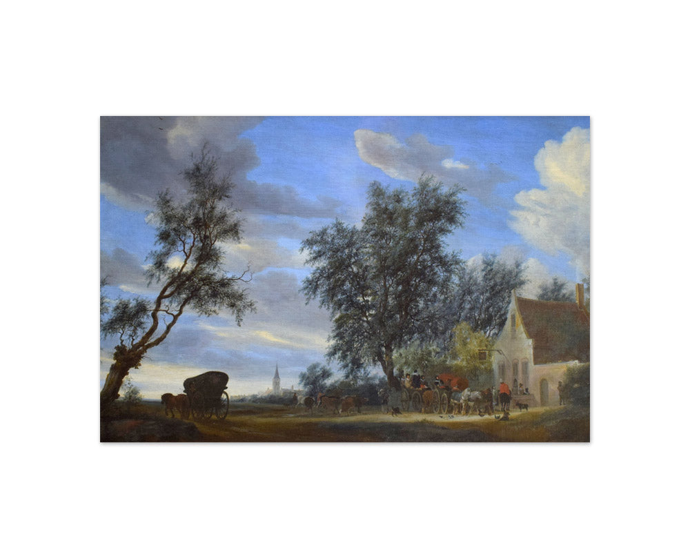 Salomon van Ruysdael - A White Swan - Compact / Full Bleed / No Frame