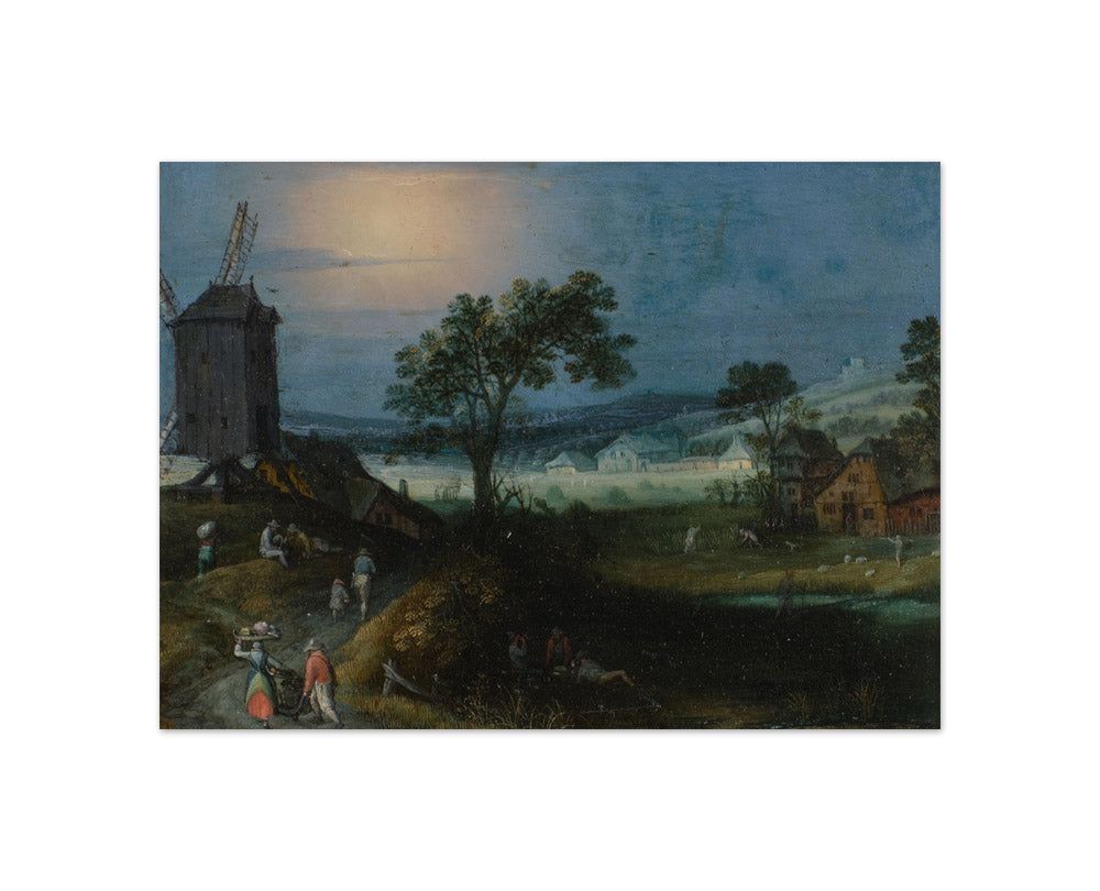 Adriaen van Stalbemt - Summer Landscape with a Windmill - Compact / Full Bleed / No Frame