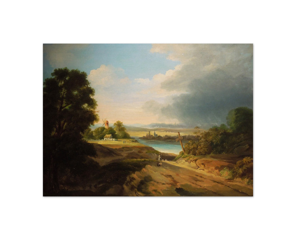 Fryderyk Skarbek - Landscape with Windmill - Compact / Full Bleed / No Frame