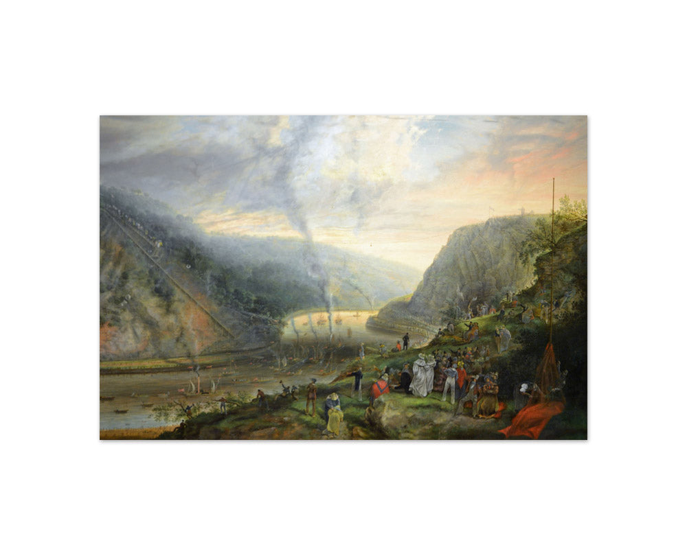 Samuel Colman - Ceremony of Laying the First Stone of the Clifton Suspension Bridge - Compact / Full Bleed / No Frame