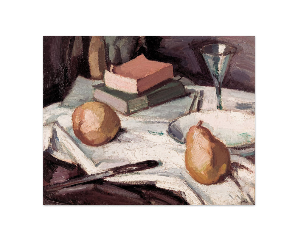 Samuel John Peploe - Still Life with Pears and Wineglass - Compact / Full Bleed / No Frame