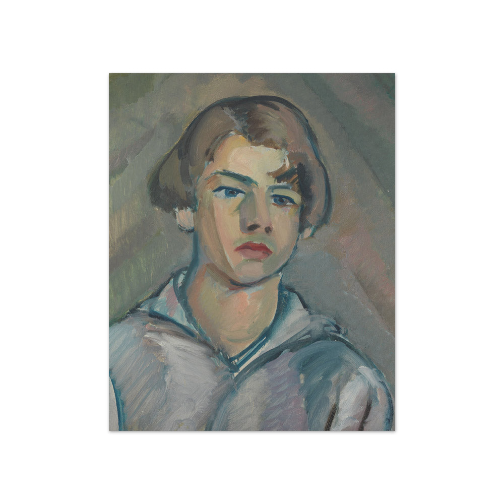 Samuel John Peploe - Portrait of a Young Man with Long Hair - Compact / Full Bleed / No Frame