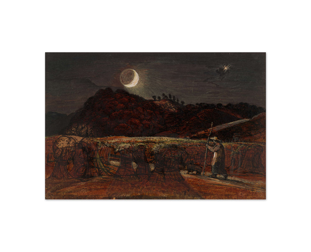 Samuel Palmer - Cornfield by Moonlight - Compact / Full Bleed / No Frame
