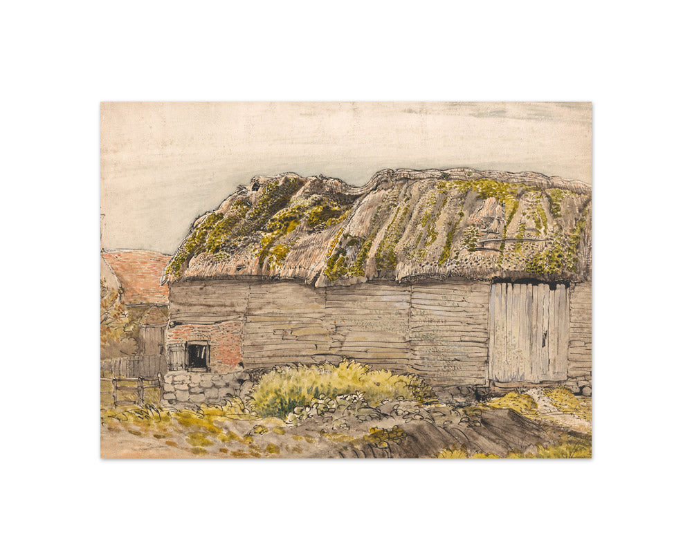 Samuel Palmer - A Barn with a Mossy Roof, Shoreham - Compact / Full Bleed / No Frame