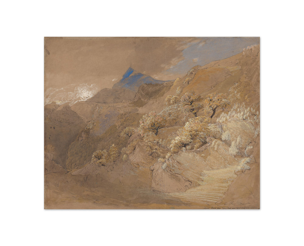 Samuel Palmer - Mount Siabod from Tyn-y-Coed near Capel Curig - Compact / Full Bleed / No Frame