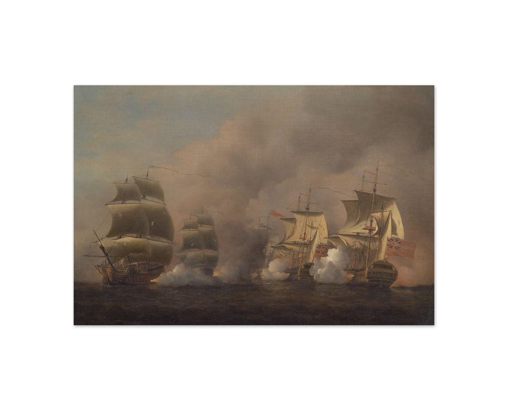 Samuel Scott - Action off the Cape of Good Hope - Compact / Full Bleed / No Frame