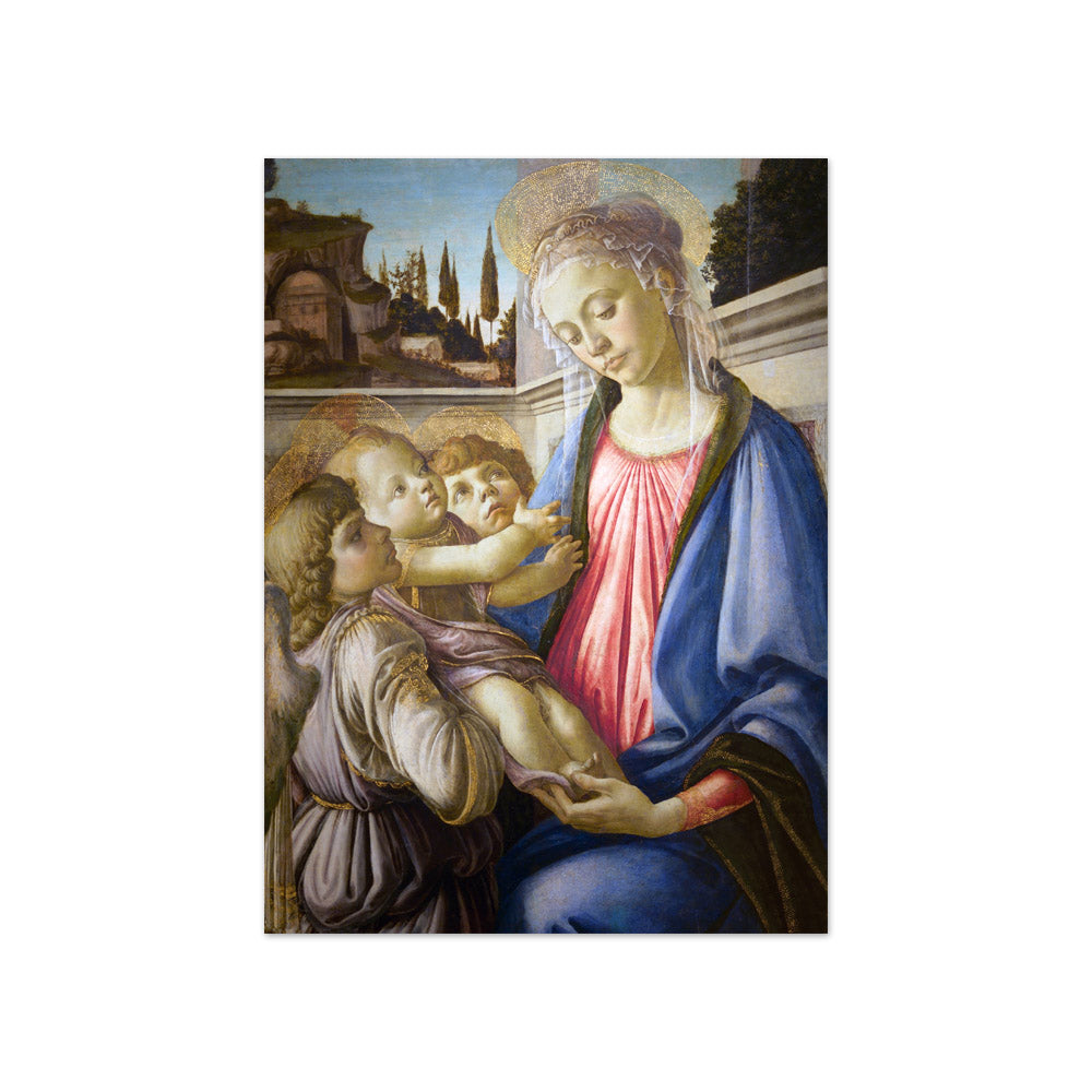 Sandro Botticelli - Virgin and Child with Two Angels - Compact / Full Bleed / No Frame