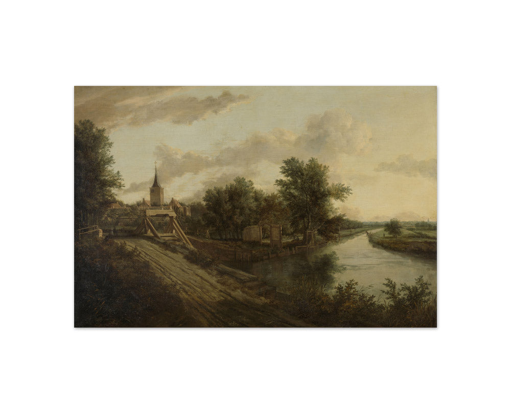 Jacob van Ruisdael - Landscape with Rolling Bridge - Compact / Full Bleed / No Frame