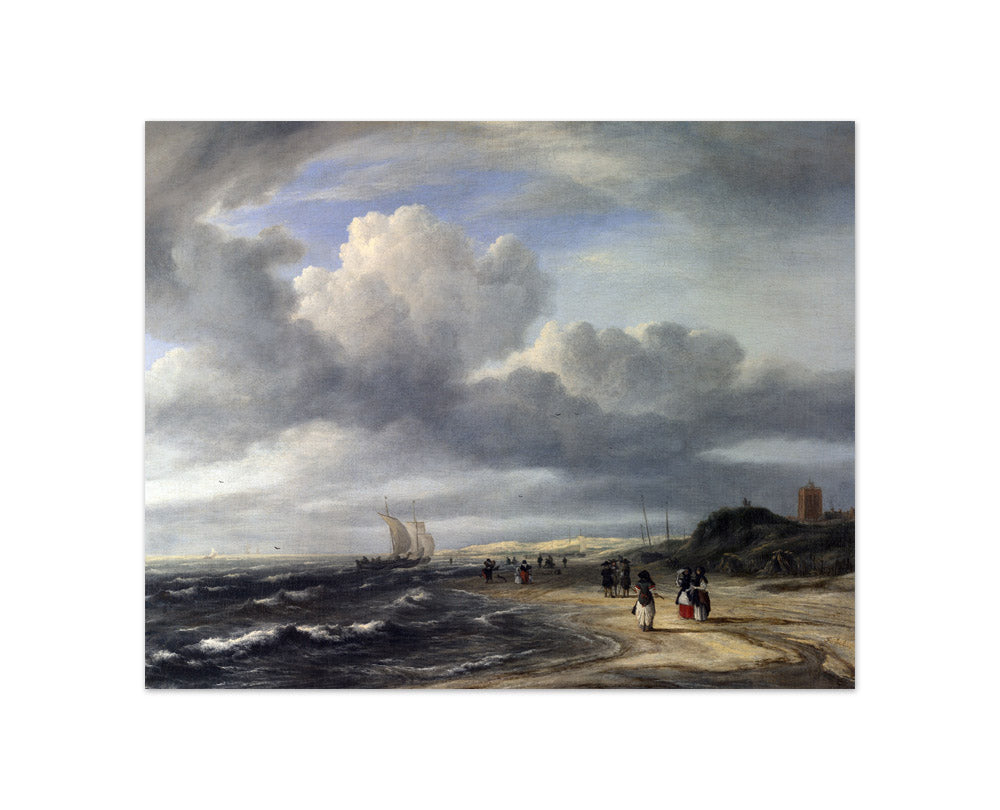 Jacob van Ruisdael - The Shore at Egmond-aan-Zee - Compact / Full Bleed / No Frame