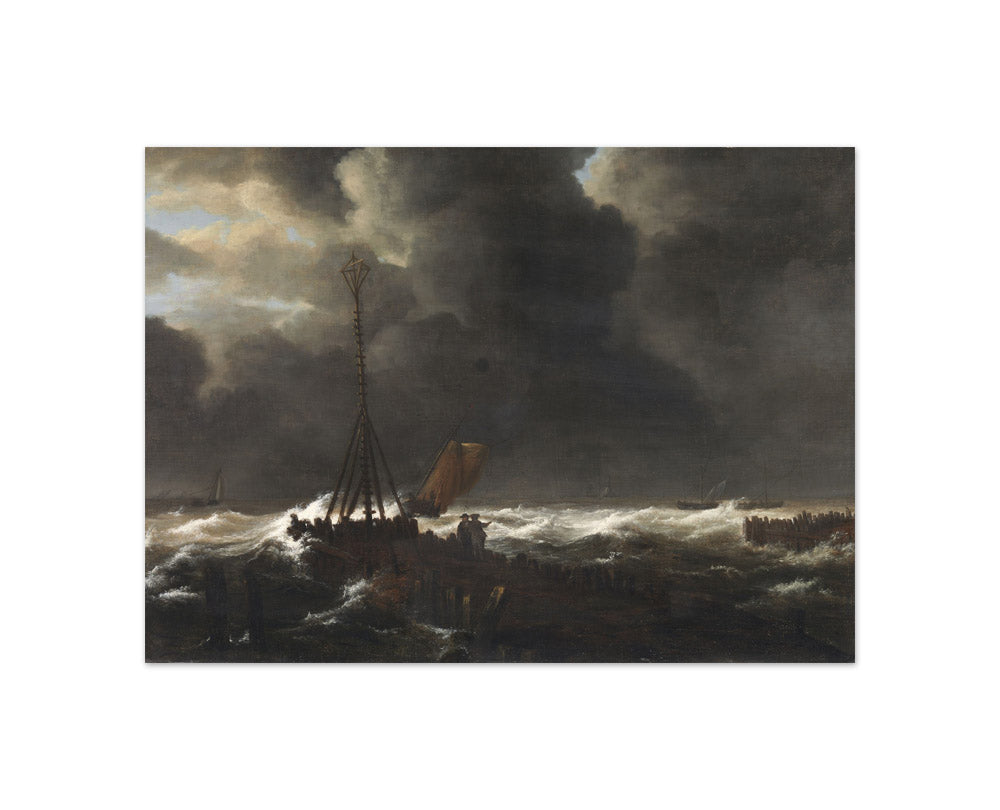 Jacob van Ruisdael - A Stormy Sea - Compact / Full Bleed / No Frame