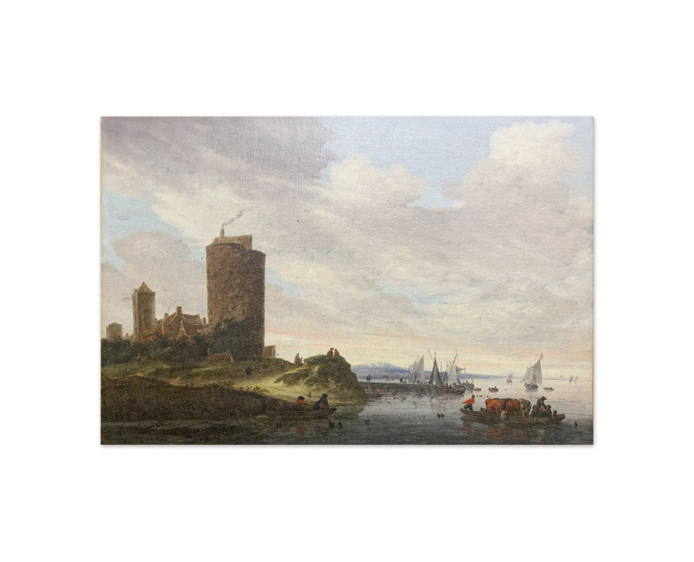 Salomon van Ruysdael - The Large Tower - Compact / Full Bleed / No Frame