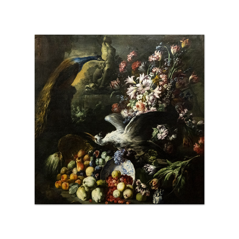 Abraham Breughel - Flowers, Fruits, and Birds - Compact / Full Bleed / No Frame