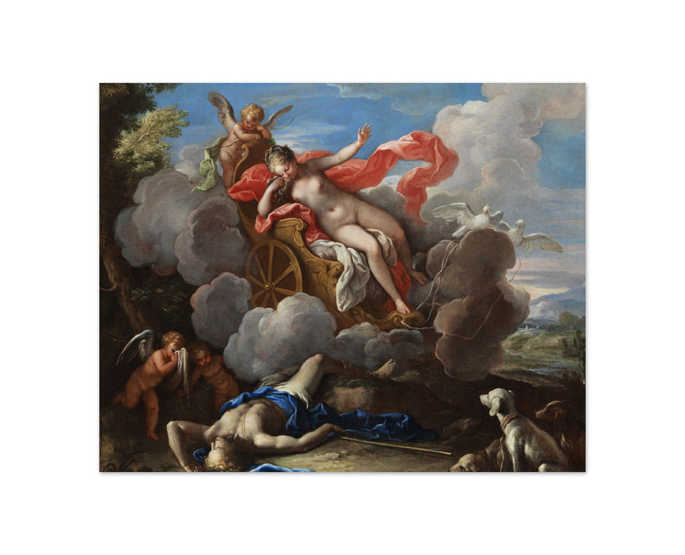 Sebastiano Ricci - Venus Mourning Adonis - Compact / Full Bleed / No Frame