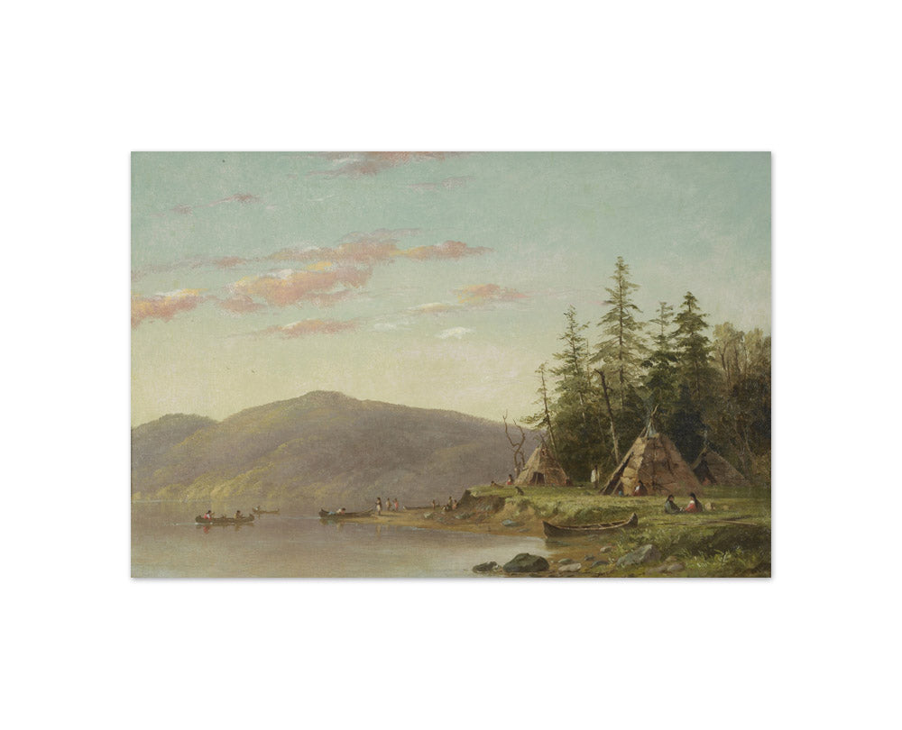 Seth Eastman - Chippewa Encampment on the Upper Mississippi - Compact / Full Bleed / No Frame
