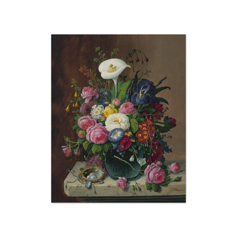 Severin Roesen - Floral Still Life - Compact / Full Bleed / No Frame