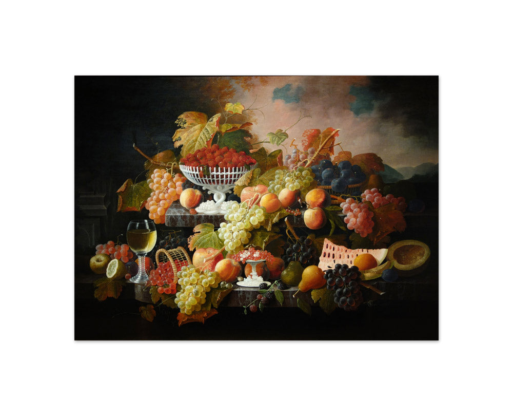 Severin Roesen - Abundance of Fruit - Compact / Full Bleed / No Frame