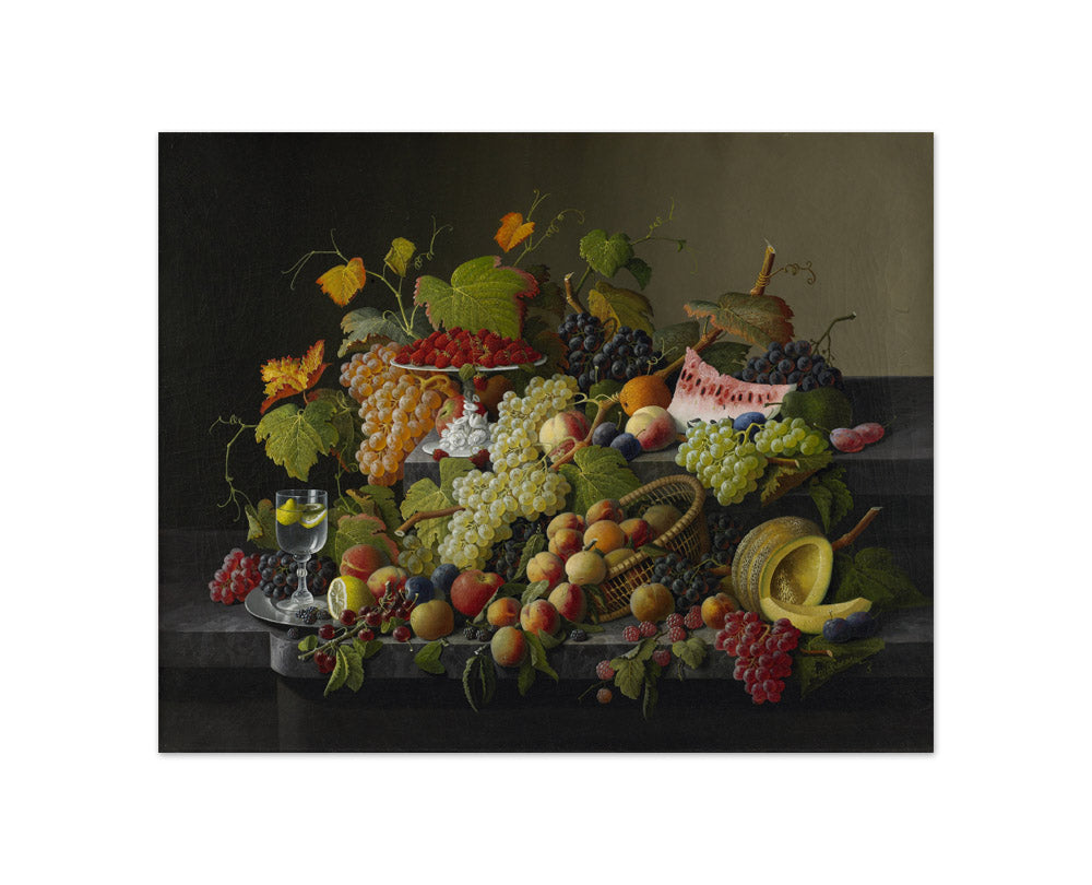 Severin Roesen - Abundant Fruit - Compact / Full Bleed / No Frame